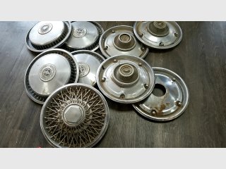 Assorted Vintage Hubcaps