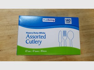 New Heavy Duty White Cutlery