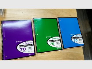 New Spiral Notebooks Set