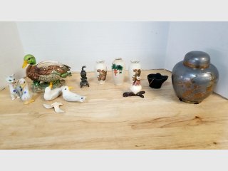 Assorted Ceramic Figurines and Vases