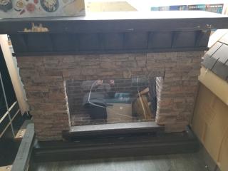 Fireplace, never been used, not tested, sells as is 