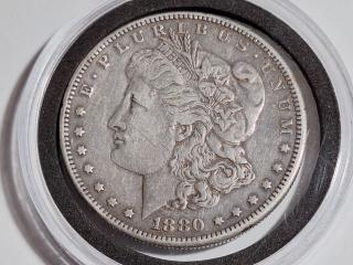 1880-S Morgan silver dollar