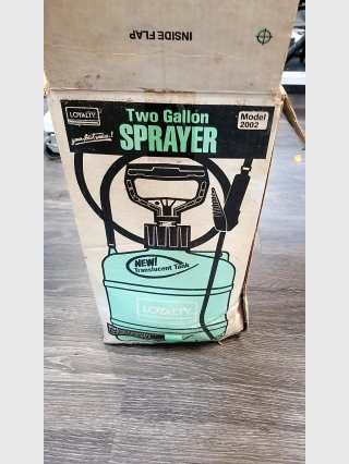 New Two Gallon Sprayer