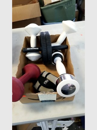 Assorted Fitness Weights and Gear