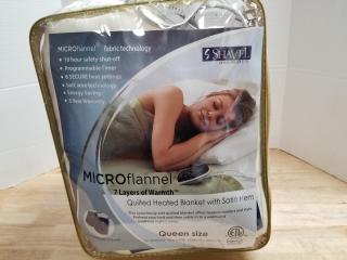 New micro flannel Quilted heat blanket queen size 