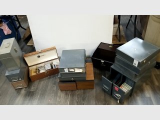 Vintage File Card Boxes