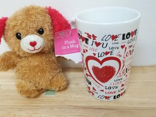 New Plush Bear in Love Mug