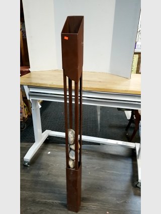 Tall Brown Decorative Stand