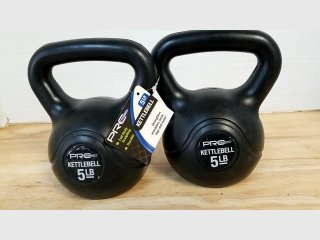 New Pair of 5 LB Pro Kettlebells