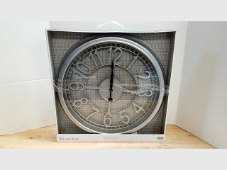New 20 in Westclox Silver Wall Clock