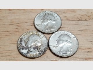 Three Washington Quarters