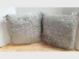 2 new decorative pillows,  18x18 in