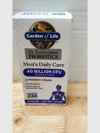 Garden of Life Men's Probiotics, exp Sept 2025