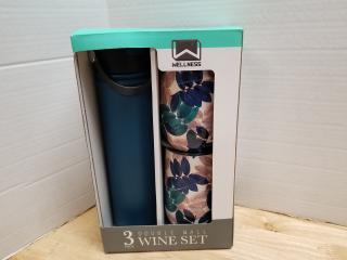 New double wall wine set