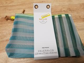 New Striped Pen Pouch