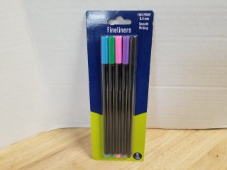 New 5-Pack Fineliner Pens