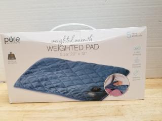 New weighted heat pad,  20 by 12 inch