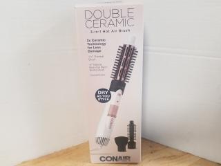 New double ceramic 3 in 1 hot air brush