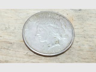 1923 S Peace silver dollar