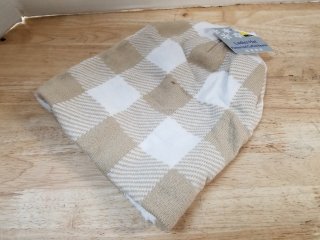 New Plaid Beanie Hat