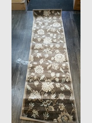 New Floral Runner Rug, 2.2x7.7 ft