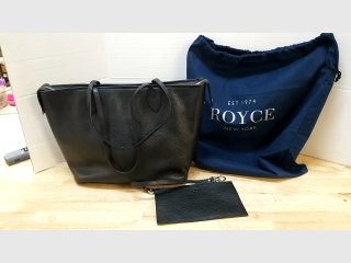 New Royce Leather Tote Bag Set