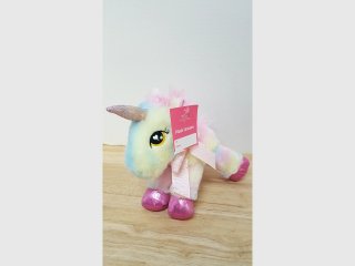 New Mini Rainbow Unicorn Plush approx 8 inch 