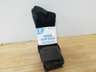 2 new pairs of mens boot socks size 6-12