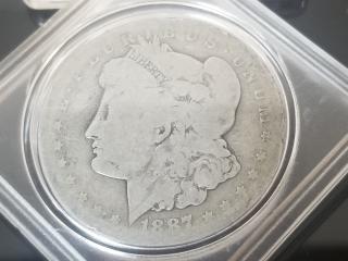 1887 S Morgan Silver Dollar 