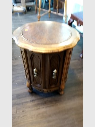 Vintage Wooden End Table