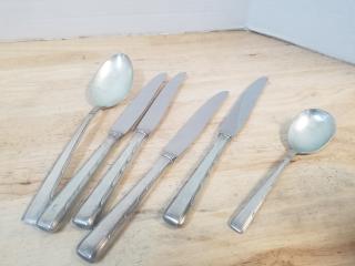 Sterling silver 12.4 oz, weight includes stainless blades