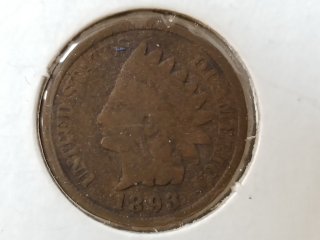 1893 Indianhead cent 
