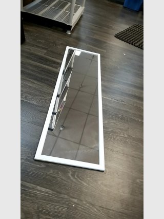White Framed Mirror, full length 