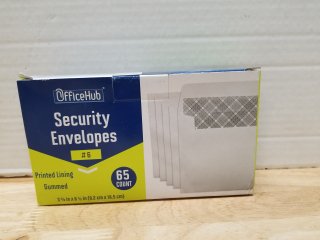 New security envelopes 65 count