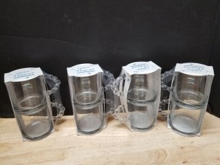 New glass mugs, 8 total