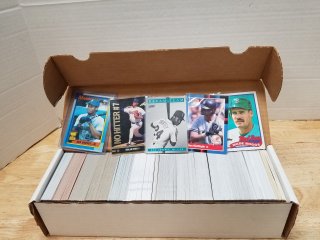 Box of Baseball cards see description 