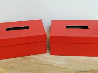 New Red Slotted Boxes Valentine's day 