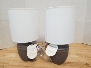 New table lamps each approx 15 inches tall 