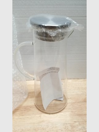 New Glass Pitcher with Stainless Lid