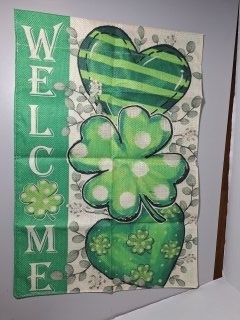 18x12 inch garden flag, St. Patrick's Day,  new