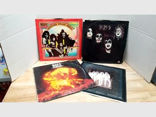 KISS Rock Band Vinyl Records Lot