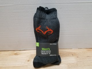 2 new pairs mens crew socks size 6-12