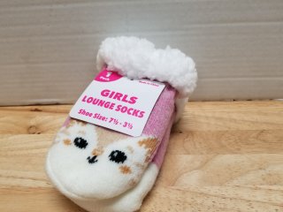 New pair of girls lounge socks size 7.5-3.5