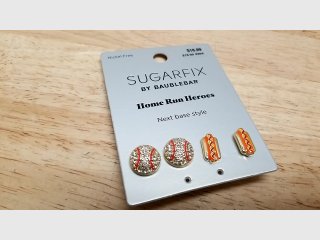 New Sugarfix Home Run Heroes Baseball Earrings