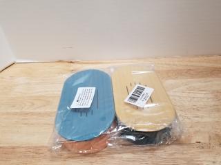 New 2 pack soap holders each approx 6 inch long 