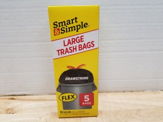 New large trash bags, each 30 gallon 