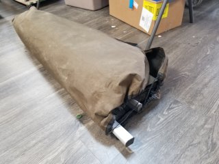 Extra large camping cot, complete 