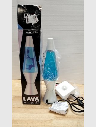 New Classic Blue Lava Lamp in Box