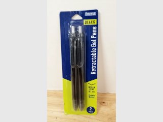 New Retractable Black Gel Pens