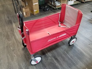 Radio Flyer Foldable wagon, approx 32 by 28 by 18 inch 